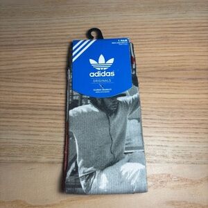 Adidas Originals 1 Pair Gray Crew Socks S48667 Men's Shoe Size 6-12